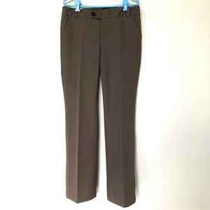 Eddie Bauer Shaw Trousers Slacks Pants in Driftwood Brown - Size 10 Long - NWT